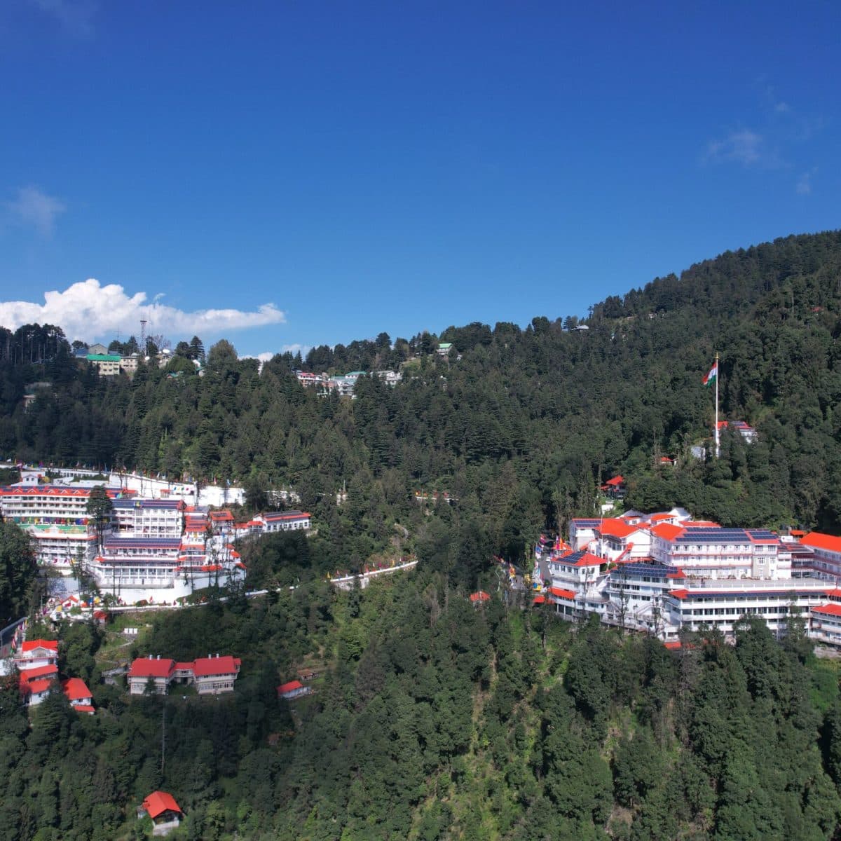 The Dalhousie mountain campus in the Himalayan landscape